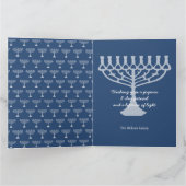 Happy Hanukkah-groetings Kaart (Binnen)