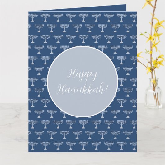 Happy Hanukkah-groetings Kaart (Gele Bloem)