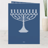 Happy Hanukkah-groetings Kaart (Achterkant)