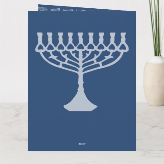 Happy Hanukkah-groetings Kaart (Achterkant)