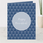 Happy Hanukkah-groetings Kaart (Voorkant)