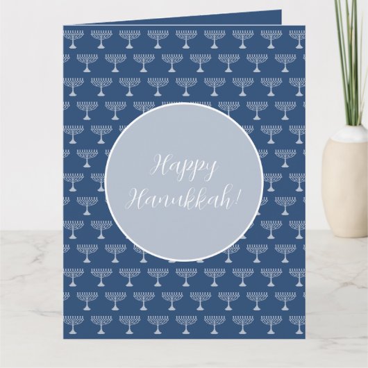 Happy Hanukkah-groetings Kaart (Voorkant)