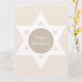 Happy Hanukkah-groetings Kaart (Gele Bloem)