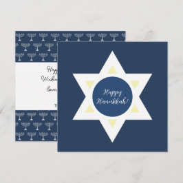 Happy Hanukkah-groetings Kaart