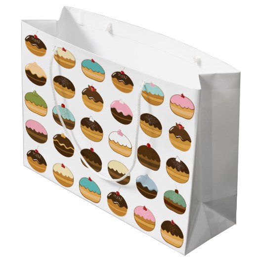 Happy Hanukkah Groot Cadeauzakje (Achterkant Gekanteld)