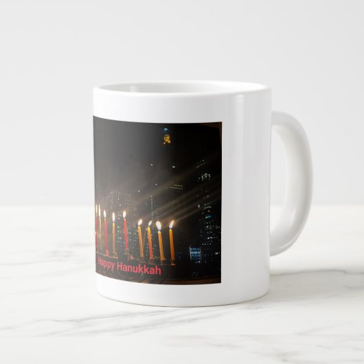 Happy Hanukkah Grote Koffiekop (Voorkant rechts)