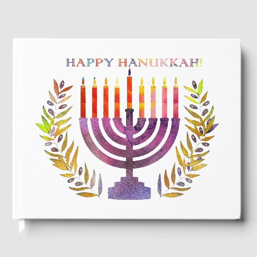 Happy Hanukkah Guestbook Gastenboek (Voorkant)
