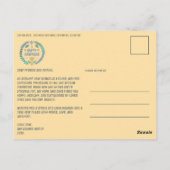 Happy Hanukkah Hand-Drawn CUSTOM 3 FOTO Vakantie Briefkaart (Achterkant)