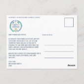 Happy Hanukkah Hand-Drawn CUSTOM 3 FOTO Vakantie Briefkaart (Achterkant)