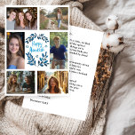 HAPPY HANUKKAH Hand-Drawn CUSTOM 6 PHOTO  Feestdagenkaart<br><div class="desc">Hope you like this holiday design. Click "personalize" to edit and add your own photos and text to the front and back. Also available as digital download to send via email or text message and save on postage. Check my shop for more matching items like greeting cards, postcards, stickers, mugs,...</div>