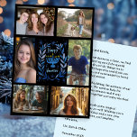 HAPPY HANUKKAH Hand-Drawn CUSTOM 6 PHOTO  Feestdagenkaart<br><div class="desc">Hope you like this holiday design. Click "personalize" to edit and add your own photos and text to the front and back. Also available as digital download to send via email or text message and save on postage. Check my shop for more matching items like greeting cards, postcards, stickers, mugs,...</div>