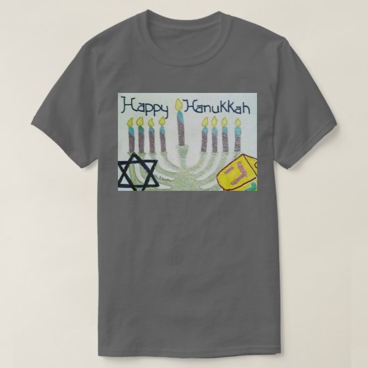 Happy Hanukkah Hand Drawn Design T-shirt (Design voorkant)