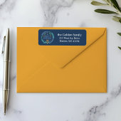 HAPPY HANUKKAH Hand-Drawn Vakantie retouradres Etiket