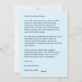 HAPPY HANUKKAH Hand-getrokken CUSTOM 6 FOTO Feestdagenkaart (Achterkant)