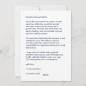 HAPPY HANUKKAH Hand-getrokken CUSTOM 6 FOTO Feestdagenkaart (Achterkant)