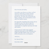 HAPPY HANUKKAH Hand-getrokken CUSTOM 6 FOTO Feestdagenkaart (Achterkant)