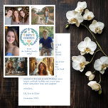 HAPPY HANUKKAH Hand-getrokken CUSTOM 6 FOTO Feestdagenkaart<br><div class="desc">Ik hoop dat je dit vakantieontwerp leuk vindt. Klik op "personaliseren" om uw eigen foto's en tekst aan de voor- en achterkant te bewerken en toe te voegen. Ook beschikbaar als digitale download om te verzenden via e-mail of sms en op te slaan op verzending. Bekijk mijn winkel voor meer...</div>