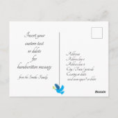 🕎 Happy Hanukkah, hand van Miriam, aanpasbaar Briefkaart (Achterkant)