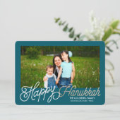 Happy Hanukkah| Hanukka-kaart Feestdagenkaart (Staand voorkant)