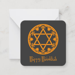 Happy Hanukkah | Hanukkah-festival Notitiekaartje