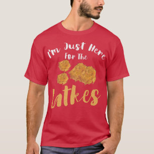 Happy Hanukkah hier net voor Latkes Hebrew Jewish T-shirt