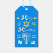 Happy Hanukkah Holiday Cadeaulabel (Voorkant)