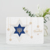 Happy Hanukkah Holiday Card Feestdagenkaart (Staand voorkant)