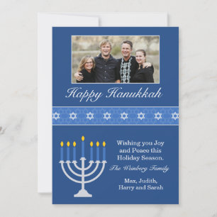 Happy Hanukkah Holiday Card Feestdagenkaart