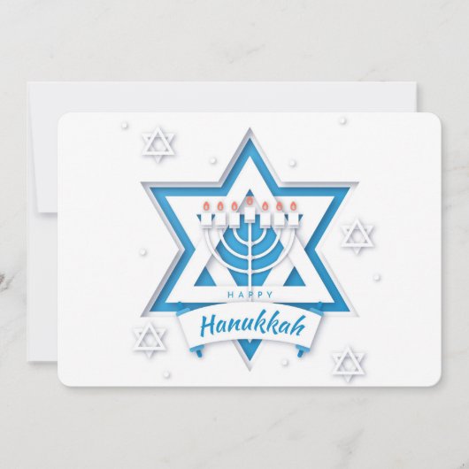 Happy Hanukkah Holiday Card Feestdagenkaart (Voorkant)