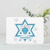 Happy Hanukkah Holiday Card Feestdagenkaart (Staand voorkant)