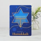 Happy Hanukkah Holiday Card Feestdagenkaart (Staand voorkant)