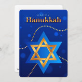 Happy Hanukkah Holiday Card Feestdagenkaart (Voorkant / Achterkant)
