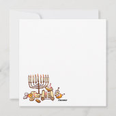 Happy Hanukkah Holiday Card Feestdagenkaart (Achterkant)