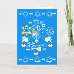 Happy Hanukkah Holiday Feestdagen Kaart