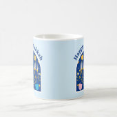 Happy Hanukkah Holiday Festive Coffee Mok (Center)