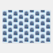 Happy Hanukkah Holiday Festive Inpakpapier Vel (Voorkant)