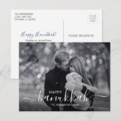 Happy Hanukkah Holiday Foto Briefkaart (Voorkant / Achterkant)