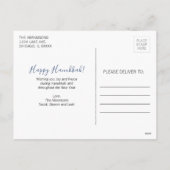 Happy Hanukkah Holiday Foto Briefkaart (Achterkant)