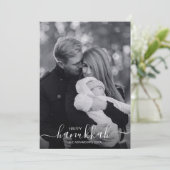 Happy Hanukkah Holiday-fotokaart Feestdagenkaart (Staand voorkant)