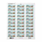 Happy Hanukkah Holiday Gold Hanukkah Menorah Etiket (Full Sheet)
