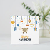 Happy Hanukkah Holiday Icon Decorations (Staand voorkant)