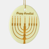 Happy Hanukkah Holiday Keramisch Ornament (Rechts)