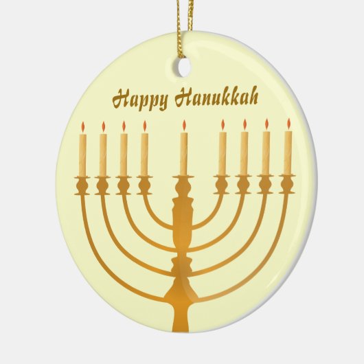 Happy Hanukkah Holiday Keramisch Ornament (Links)