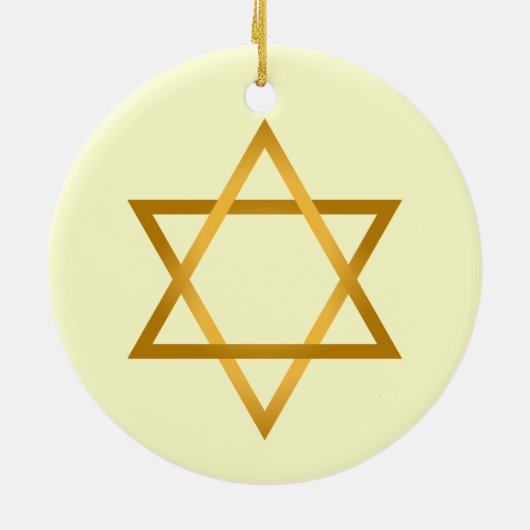 Happy Hanukkah Holiday Keramisch Ornament (Achterkant)