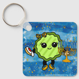 Happy Hanukkah Holiday Pickle Sleutelhanger