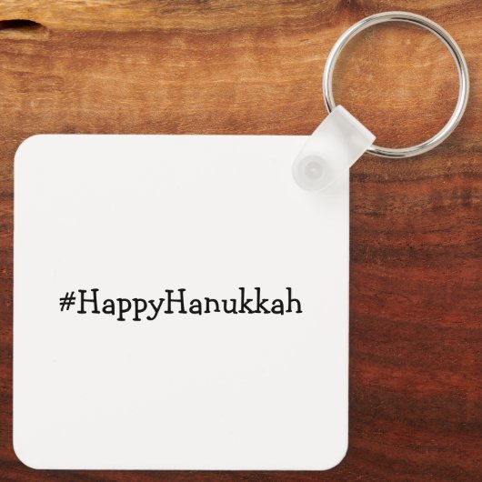 Happy Hanukkah Holiday Pickle Sleutelhanger (Achterkant)