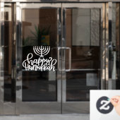 Happy Hanukkah Holiday Window Decal (Kantoordeur)