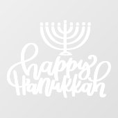 Happy Hanukkah Holiday Window Decal (Vel)