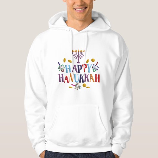 Happy Hanukkah Hoodie (Voorkant)