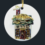 HAPPY HANUKKAH HOUSE HOLIDAY ORNAMENT<br><div class="desc">MIJN ONTWERP</div>